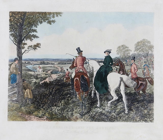 Appraisal: J HARRIS CO AFTER JOHN FREDERICK HERRING'The Start' aquatint engraving