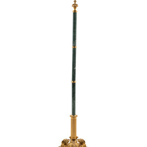 Appraisal: A Continental Gilt Metal Mounted Marble Floor Lamp th Century