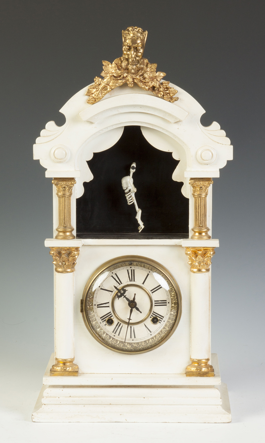 Appraisal: New Haven Clock Co Trade Stimulator Clock with Animated Acrobatic