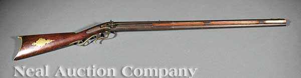 Appraisal: An Antique American Side Hammer Shotgun Rifle Combination c over