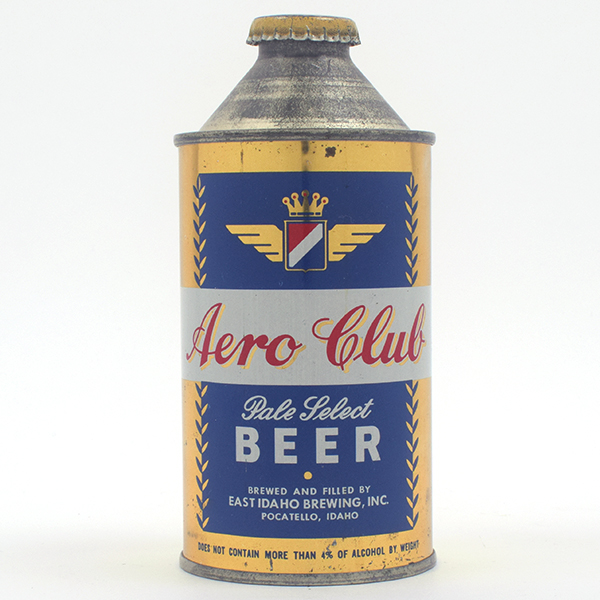 Appraisal: Aero Club Beer Cone Top DNCMT PERCENT - EXCEPTIONALReference USBC