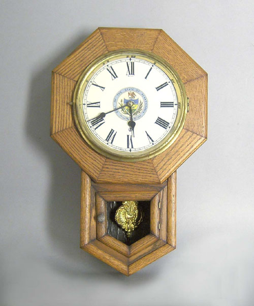 Appraisal: Waterbury regulator clock together with another h h