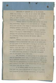 Appraisal: Blackstone Harry Henry Boughton Early Contract Agreement Between Blackstone and