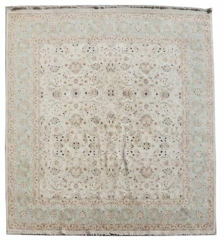 Appraisal: Hand-tied Tabriz pattern rug Pakistan approx ' l ' w