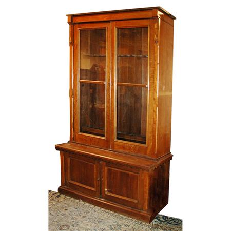 Appraisal: Victorian Walnut Gun Cabinet on Stand Estimate -