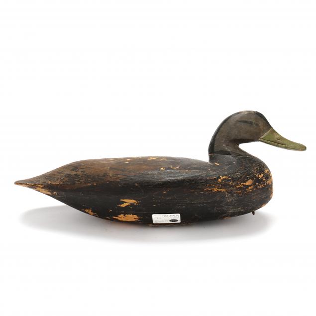 Appraisal: DOUG JESTER VA - BLACK DUCK Chincoteague Virginia circa carved