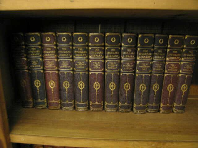 Appraisal: Volume of Books The Stoddard Library