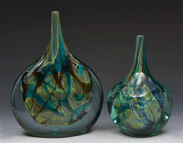 Appraisal: A Mdina Fish vase with polished facets to one side