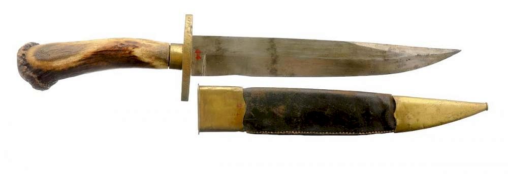 Appraisal: Historic Chevalier Bowie Knife Presented by Rezin Bowie Historically this