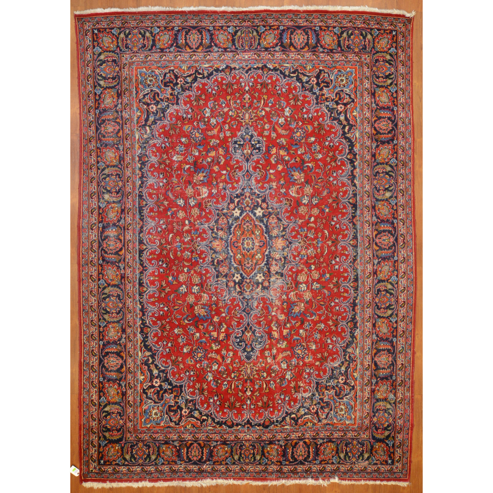 Appraisal: MASHAD RUG PERSIA X Third quarter- th century hand-knotted wool