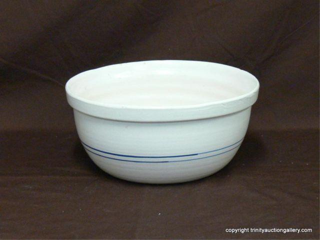 Appraisal: Vintage Hand Turned Crock Pottery Mixing Bowl - Nice older