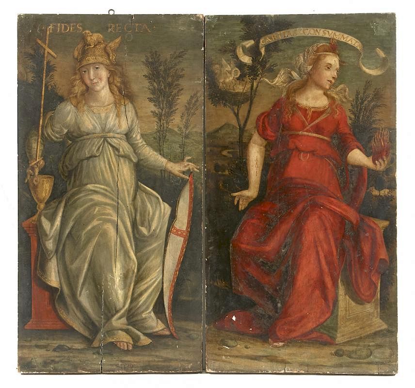 Appraisal: Italian Wooden Panel Paintings th c or earlier Italian Wooden