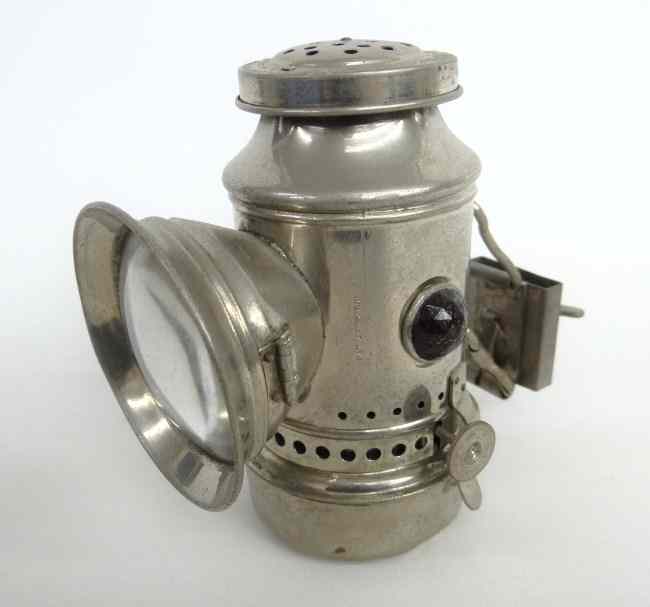 Appraisal: Bicycle oil head lamp ''Jim Dandy'' manufactured by Plume Atwood