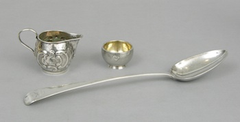 Appraisal: A Lot of Three Sterling Silver Items A lot of