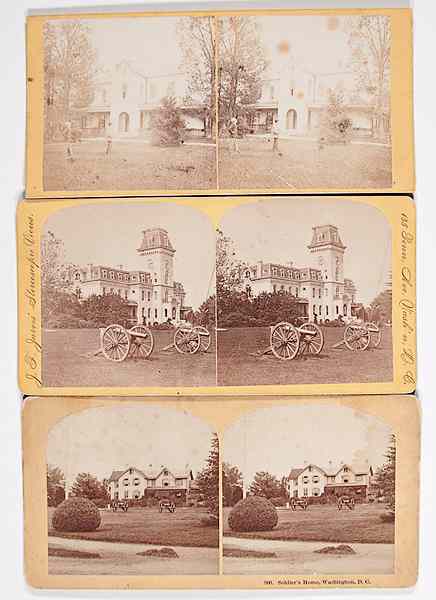 Appraisal: Political Americana - Lincolniana Stereoviews of Lincoln's Country Seat and