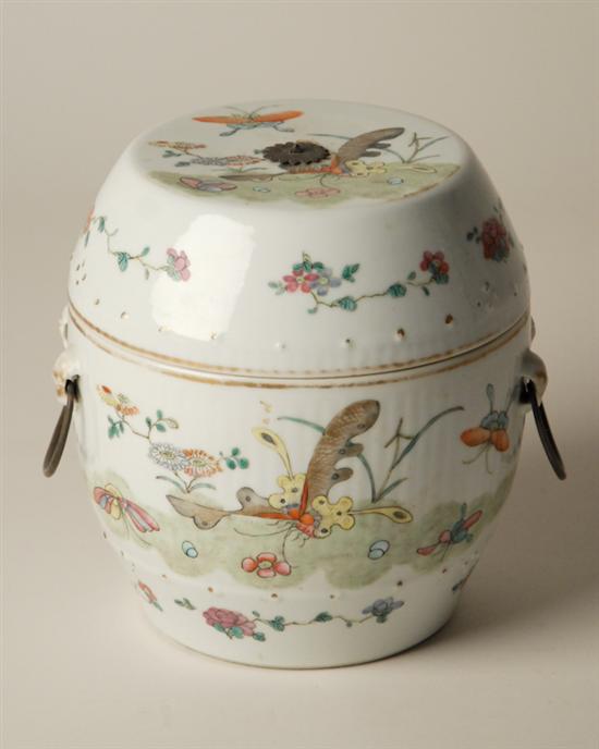 Appraisal: A th C Chinese Porcelain Lidded Jar in the form