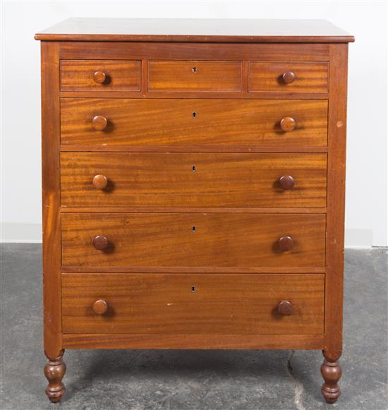 Appraisal: Sale Lot An American Mahogany Chest of Drawers late th