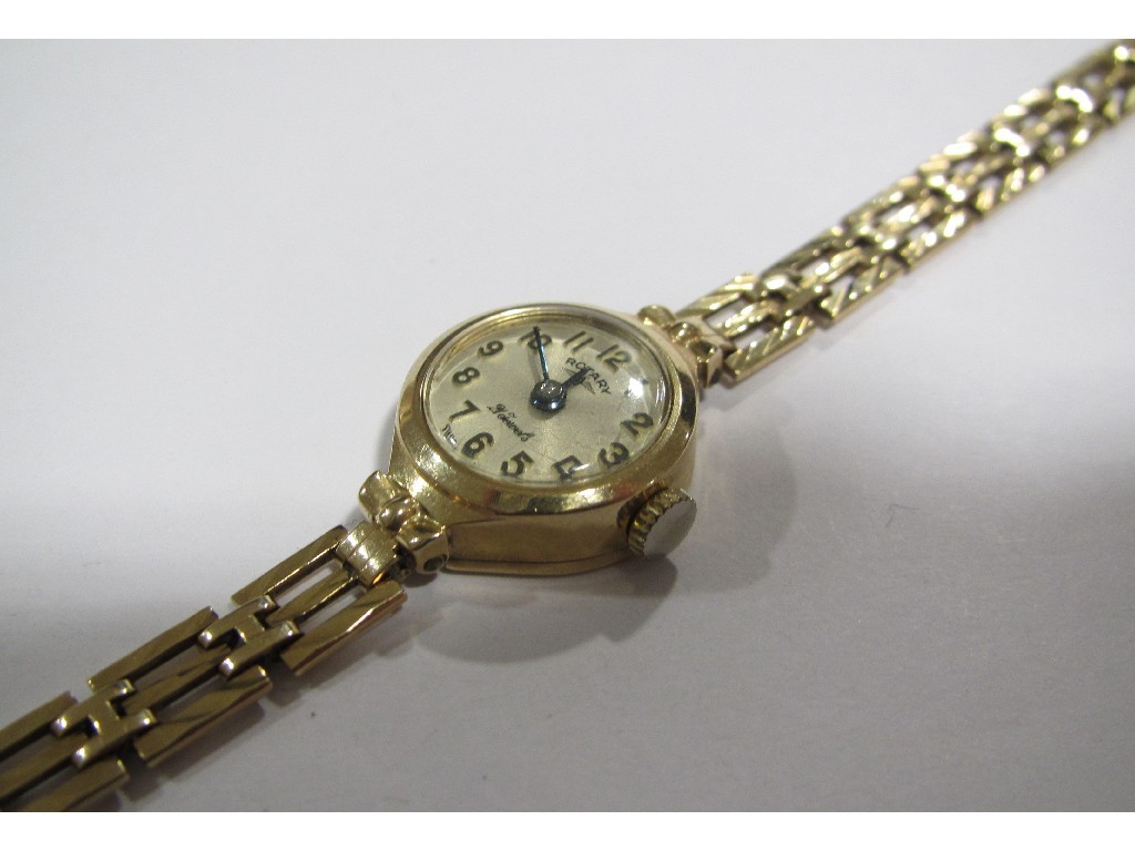 Appraisal: Ladies ct gold bracelet watch by Rotary