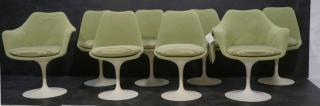 Appraisal: Knoll Saarinen Tulip Dining Chairs arm chairs side chairs All