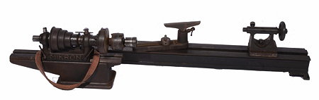 Appraisal: AN EARLY WOOD TURNING LATHE by Mikron with a separate