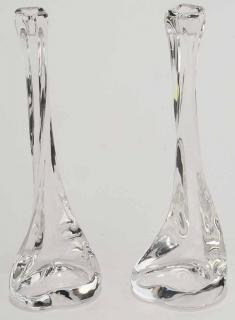 Appraisal: Tiffany and Co Glass Candlesticks signed Elsa Peretti Tiffany and