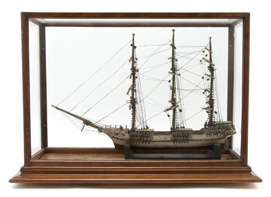 Appraisal: A Model of a Ship handmade of wood with intricate