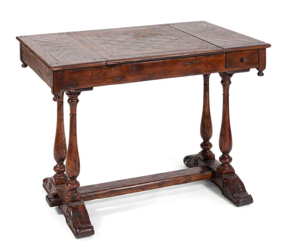 Appraisal: THEODORE ALEXANDER CASTLE BROMWICH GAMES TABLE TH CENTURY HEIGHT LENGTH