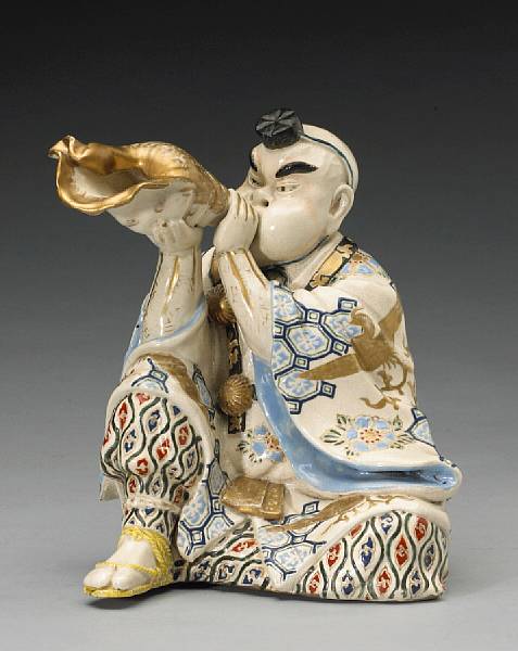 Appraisal: Property of various owners Meiji Period The humorous figure seated