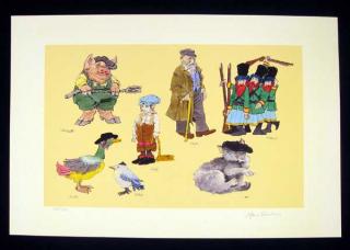 Appraisal: Maurice Sendak PINCUS AND THE PIG Artist Signed Poster Limited