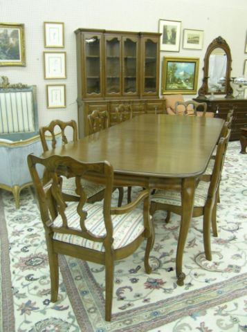 Appraisal: Dixon Powdermaker brand French Provincial dining room suite from the