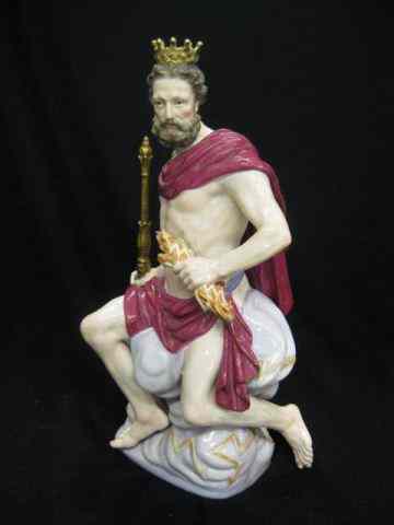 Appraisal: Meissen Porcelain Figurine of Zeus seated on a cloud with