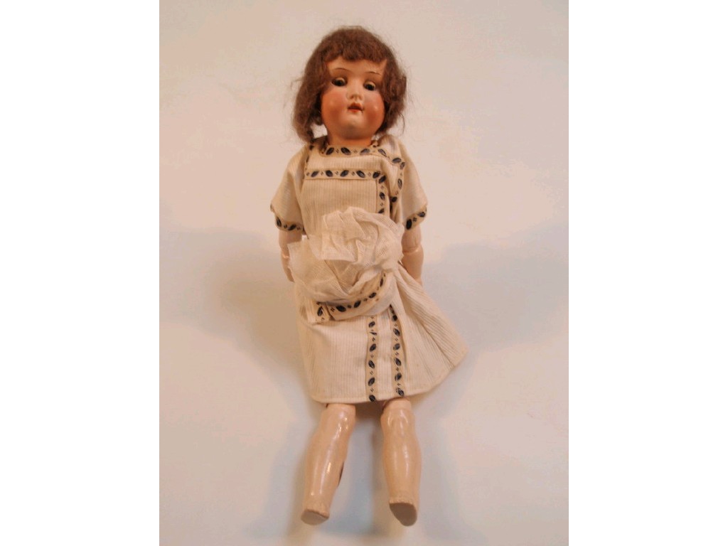 Appraisal: A Heubach Koppelsdorf bisque headed doll cm high