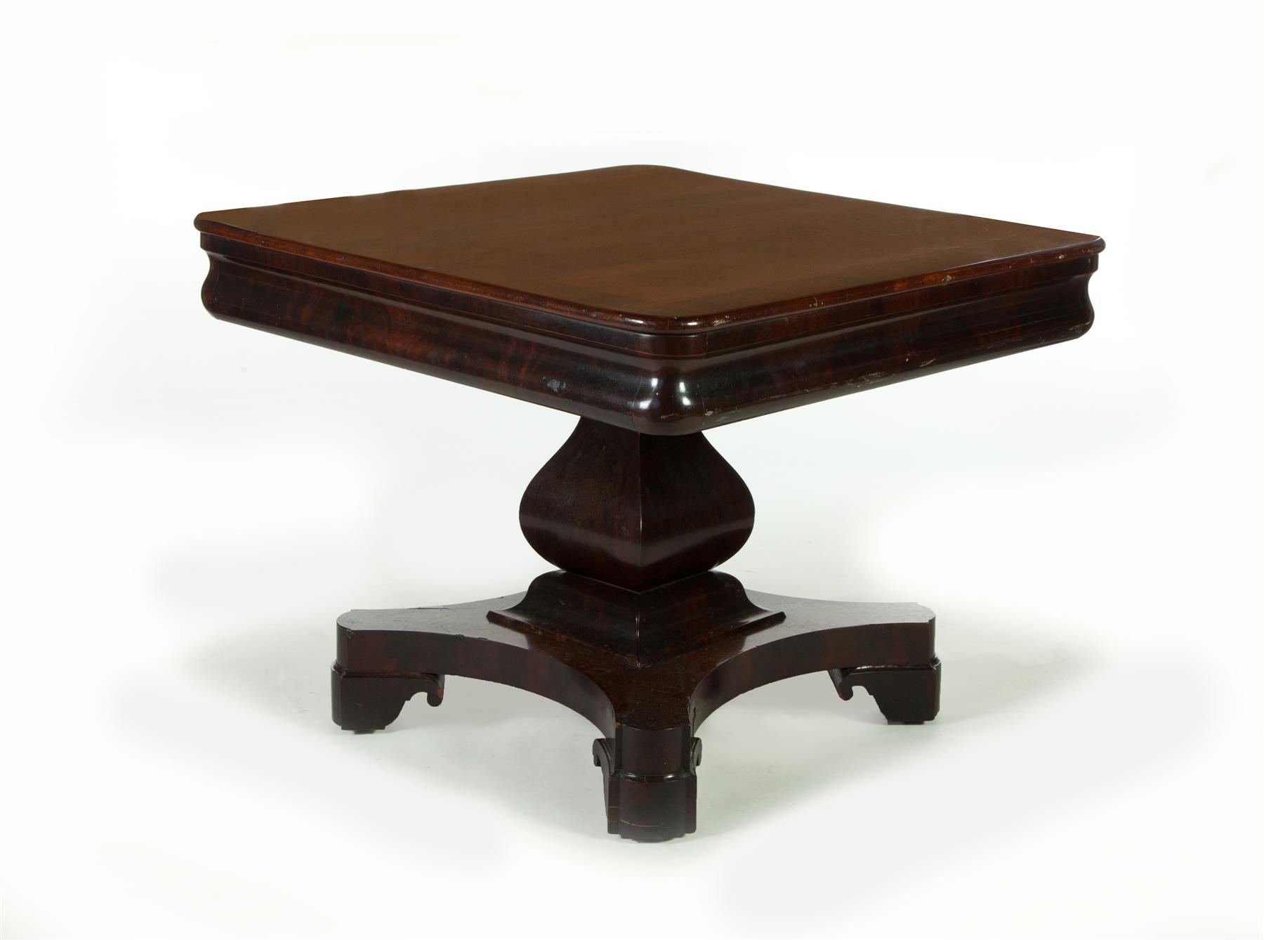 Appraisal: NEOCLASSICAL CENTER TABLE American nd quarter- th century mahogany with