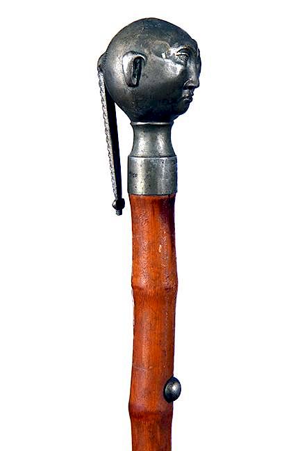 Appraisal: Chinese Spitting Man Cane Late th Century- A nice example