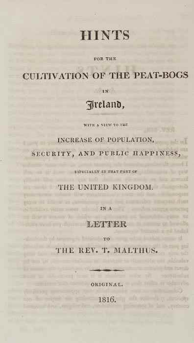 Appraisal: Agriculture - Cultivation of the Peat-Bogs in Ireland In a