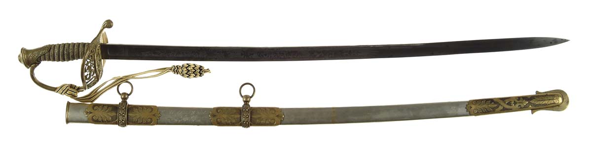 Appraisal: US MODEL STAFF AND FIELD OFFICERS SWORD PRESENTED TO U