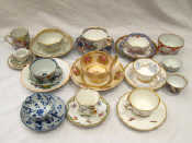 Appraisal: A collection of items of small and miniature cups saucers