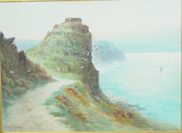 Appraisal: Roden - G Southey - Watercolour of a coastal cliff