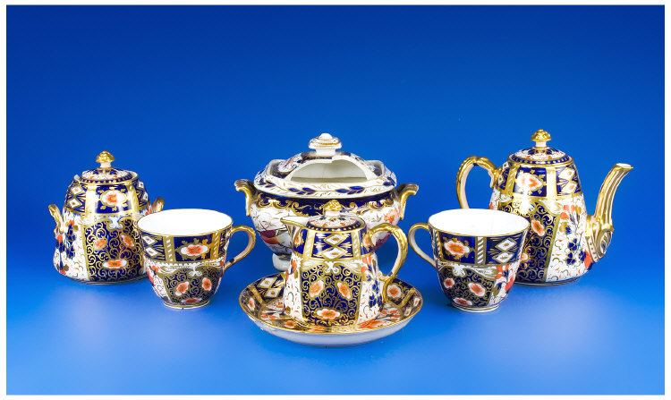 Appraisal: Small Collection Of Mostly Davenport Imari Pattern Comprising Two Cups