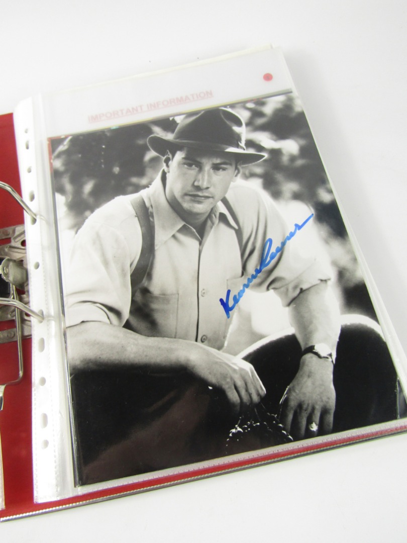 Appraisal: An album of autographed photographs of film sports and pop