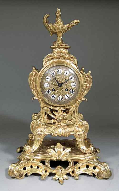 Appraisal: A th Century French ormolu cased mantel clock of th