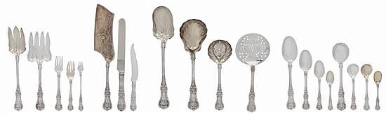 Appraisal: An Extensive Tiffany Silver Flatware Service An Extensive Tiffany Silver