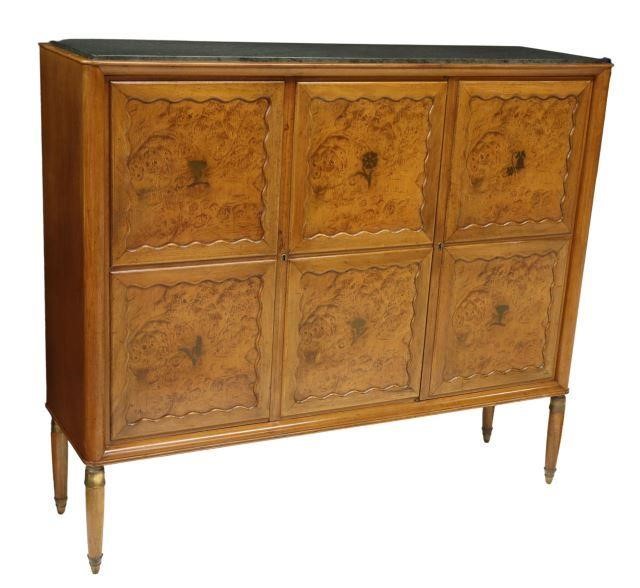 Appraisal: Italian mid-century modern mahogany sideboard attributed to Paolo Buffa Italian