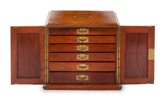 Appraisal: An Elkington Oak Flatware Chest Height x width x depth