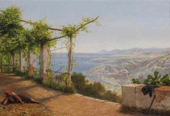 Appraisal: John Mulcaster Carrick - oil on canvas 'Near Nice' signed