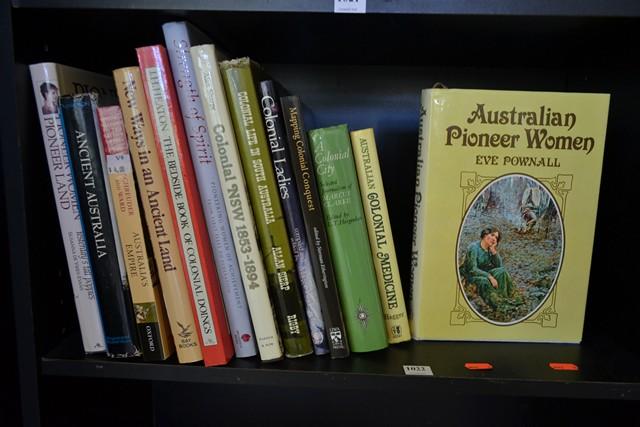 Appraisal: ONE SHELF OF COLONIAL REFERENCE INCL NSW -