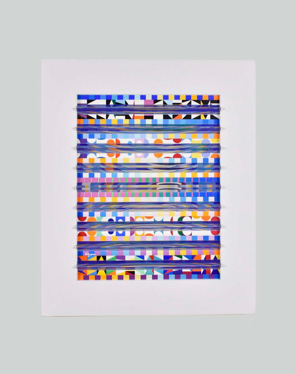 Appraisal: YAACOV AGAM ISRAELI B PRISMAGRAPHUntitled Signed Agam and numbered Measuring