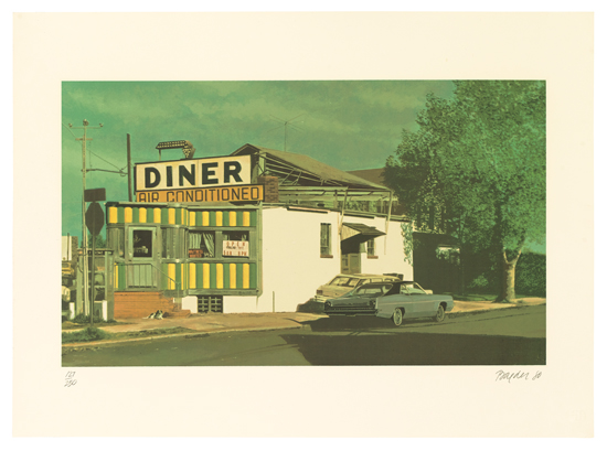 Appraisal: JOHN BAEDER Group of diner prints Including color screenprints lithographs