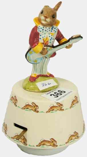 Appraisal: Royal Doulton Bunnykins Musical Figure Strumming Playing Hey Jude boxed