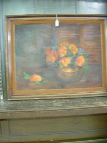 Appraisal: OIL PAINTING - FLORAL - AUGUSTA